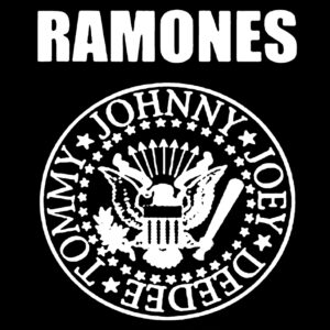 Parche negro RAMONES Logo 7x7